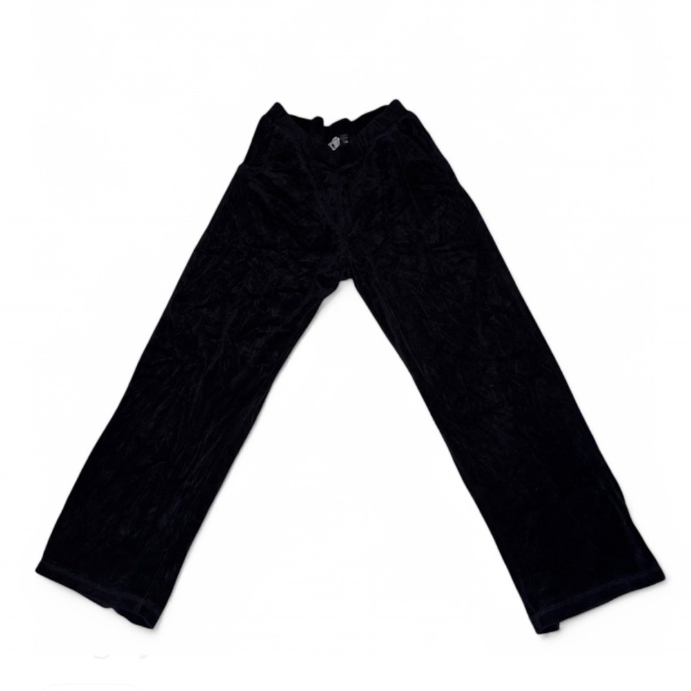 Black Straight Leg Pants with Smooth Finish
